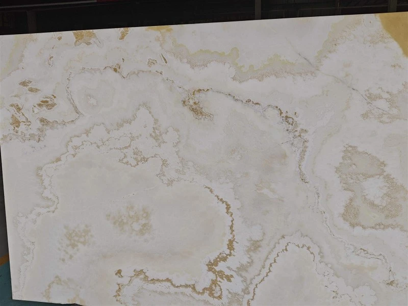 Arctic White beige onyx slab 1 Arctic White beige onyx slab 1